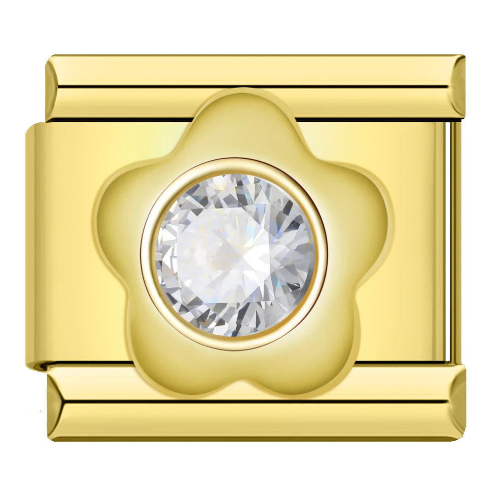 GRAWEROWANY KWIAT Z DIAMENTEM